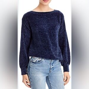 Tommy Bahama Luna Chenille Boatneck Sweater in Navy Blue size XL